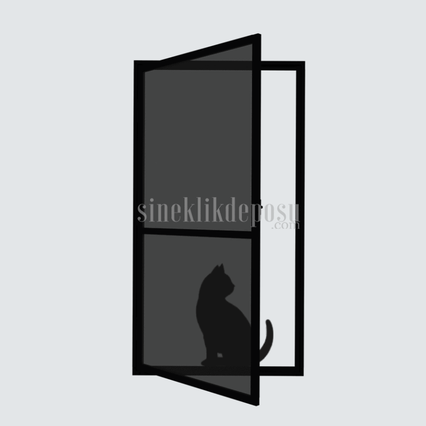 İçe Açılır Kedi Sinekliği - Kapı - Görsel 10